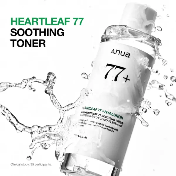 Anua 77+ Heartleaf 77 + Hyaluron Soothing Toner 150ml