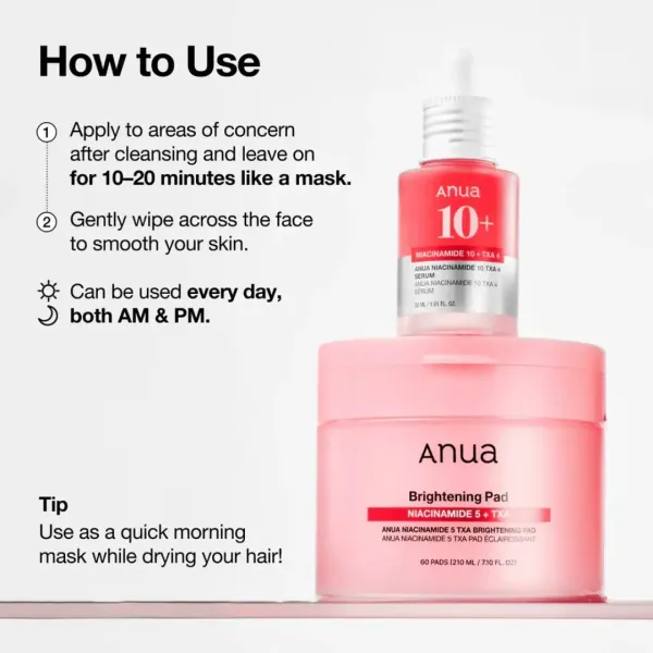 Anua Brightening Pad Niacinamide5+Txa 60Pads 210ml