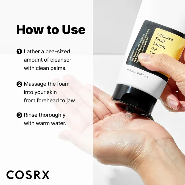 Cosrx Advanced Snail Mucin Gel Cleanser 150ml