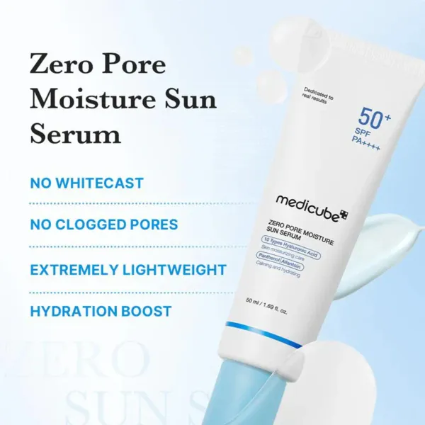 Medicube Zero Pore Moisture Sun Serum Spf50+ 50Ml