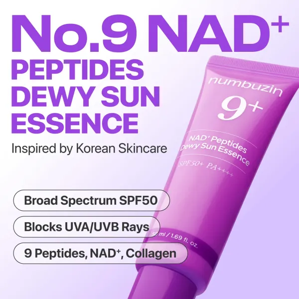 Numbuzin 9+ Nad Peptides Dewy Sun Essence Spf50+Pa++++ 50Ml