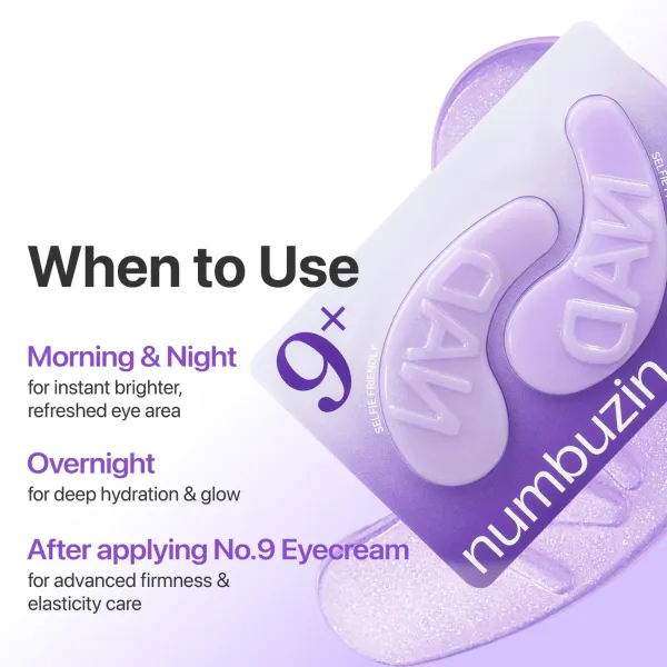 Numbuzin 9+ Nad+Collagen Under Eye Patches 5Pc 8g