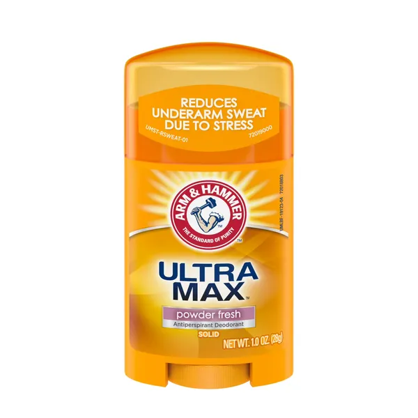 Arm & Hammer Ultra Max Solid AntiPerspirant Deodorant Powder Fresh 28g
