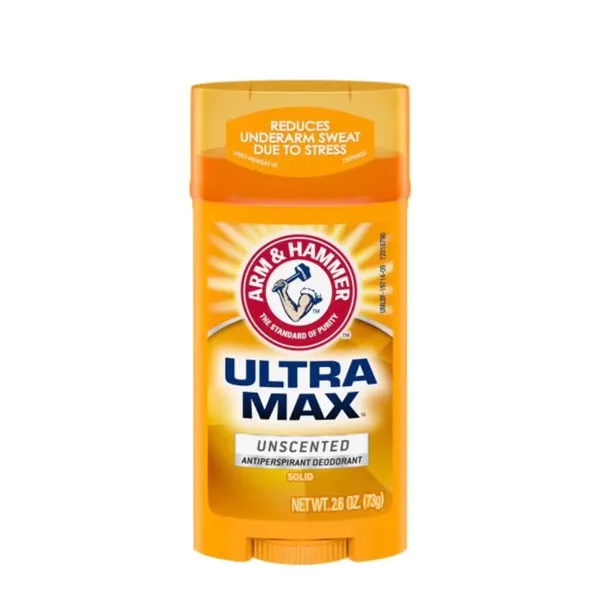 Arm & Hammer Ultra Max Anti-Perspirant Deodorant Invisible Solid Unscented 73g