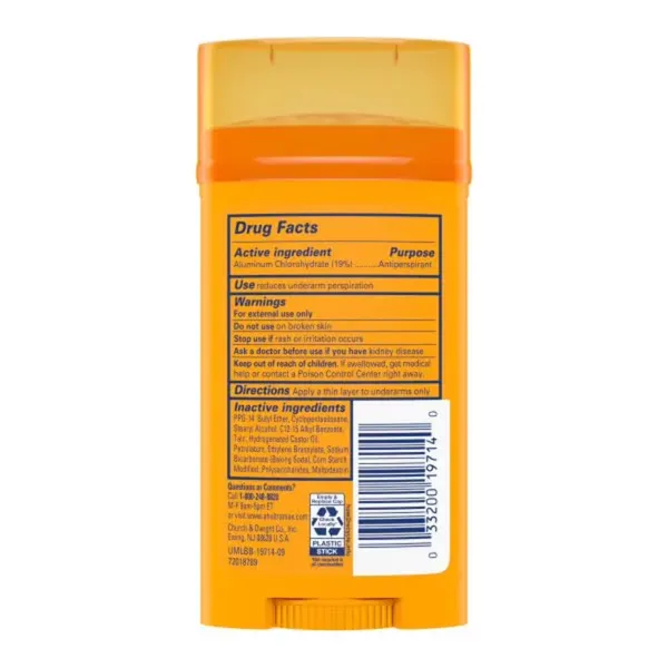 Arm & Hammer Ultra Max Anti-Perspirant Deodorant Invisible Solid Unscented 73g
