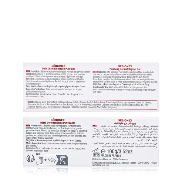 ACM Sebionex Pain Purifying Dermatological Bar, 100 gm