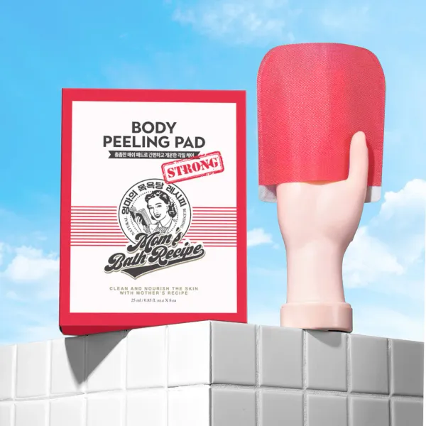 Mom's Bath Recipe Body Peeling Pad Strong