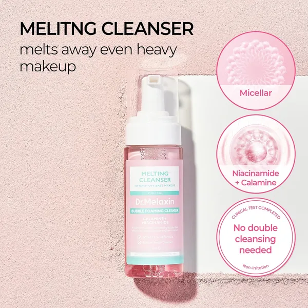 Dr.Melaxin Melting Cleanser - Hypoallergenic Makeup remover with Quick Bubble 150ml