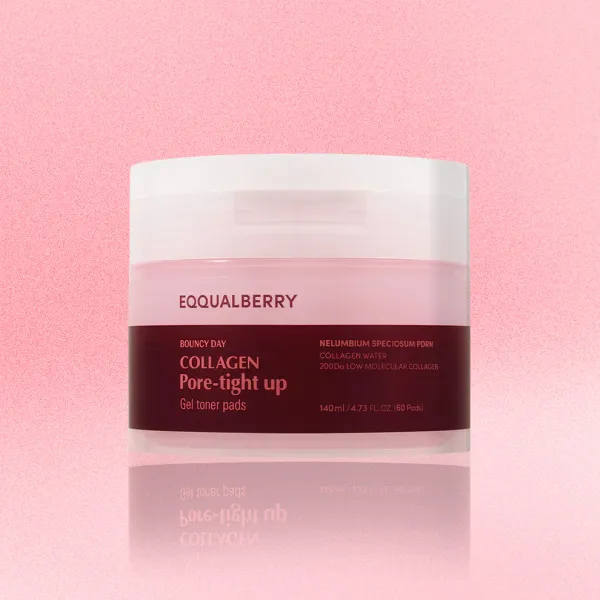 Eqqual Berry Collagen Pore-Tight Up Gel Toner Pads 140ml 60pads