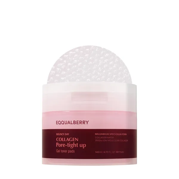 Eqqual Berry Collagen Pore-Tight Up Gel Toner Pads 140ml 60pads
