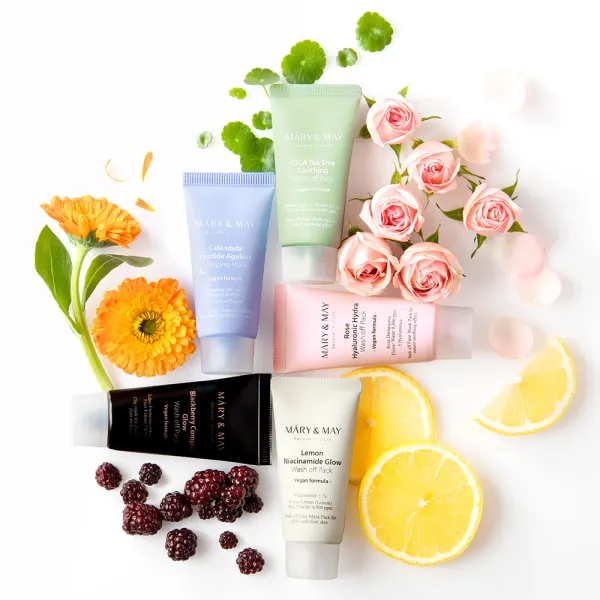 Mary & May Vegan Wash Off Mask Mini Gift Set