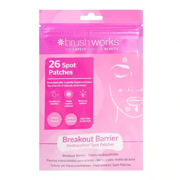 Brushworks - Breakout Barrier Hydrocolloid Spot Patches - 26pcs