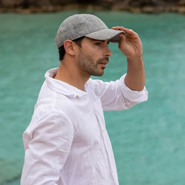 Dark Grey-Linen Hat