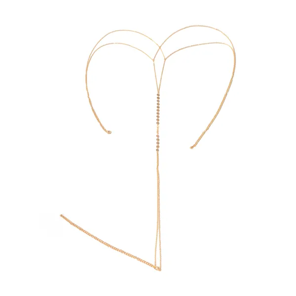 Simple Sequin Body Chain - Gold