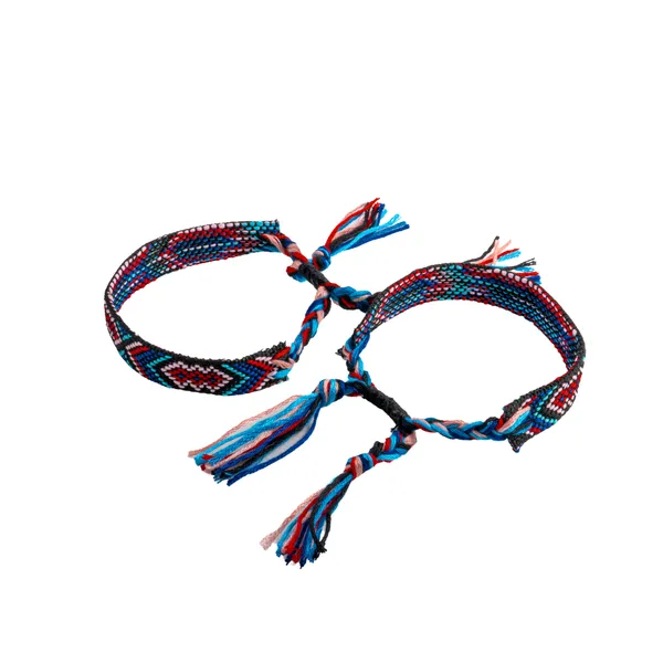 Braided Bracelet Set of 2 - Skittle Threads