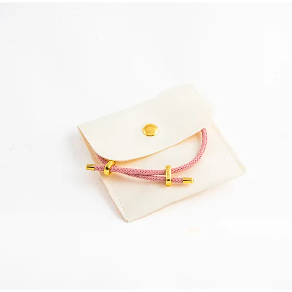 Wire Rope Bracelet - Pink