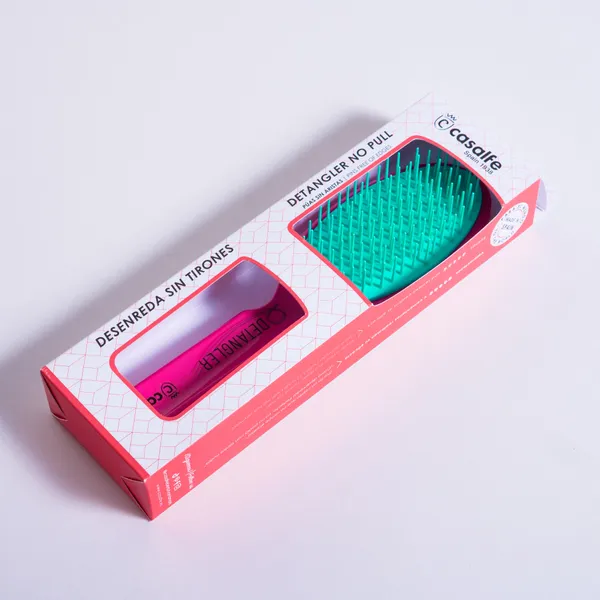 Detangle Oval Brush Normal Hair-Blue/pink